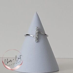 Elegant Geometric Ring Size 8.5